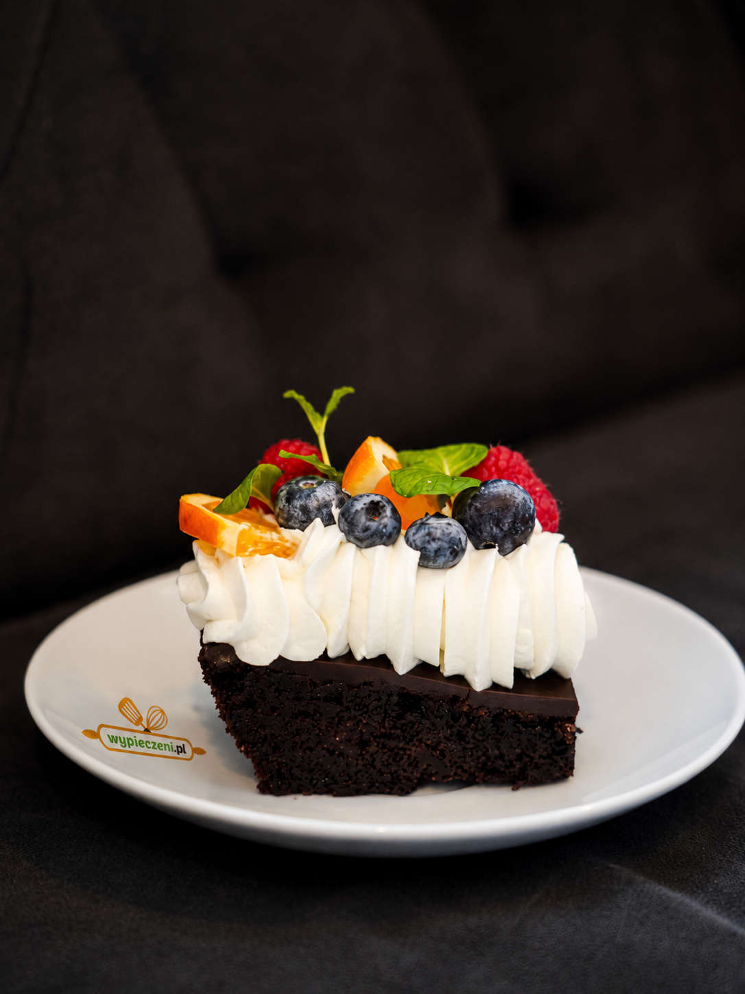 Brownie z bitą śmietaną
