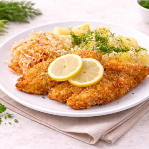 Smażona polędwica dorsza 180g.