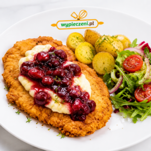 Filet z Piersi Kurczaka w Panierce Żurawiną i Serem Camembert