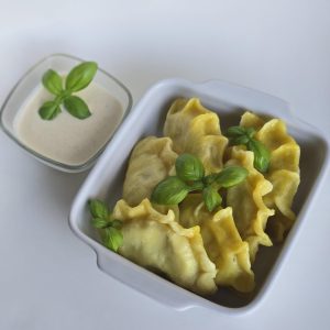 Pierogi ruskie Z Czarnymi Truflami I Masełkiem Truflowym podsmażane 6 szt.