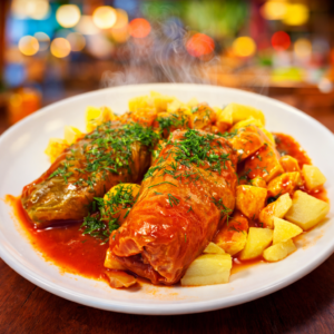 Gołąbki mięsne w sosie pomidorowym 4 szt. w słoiku