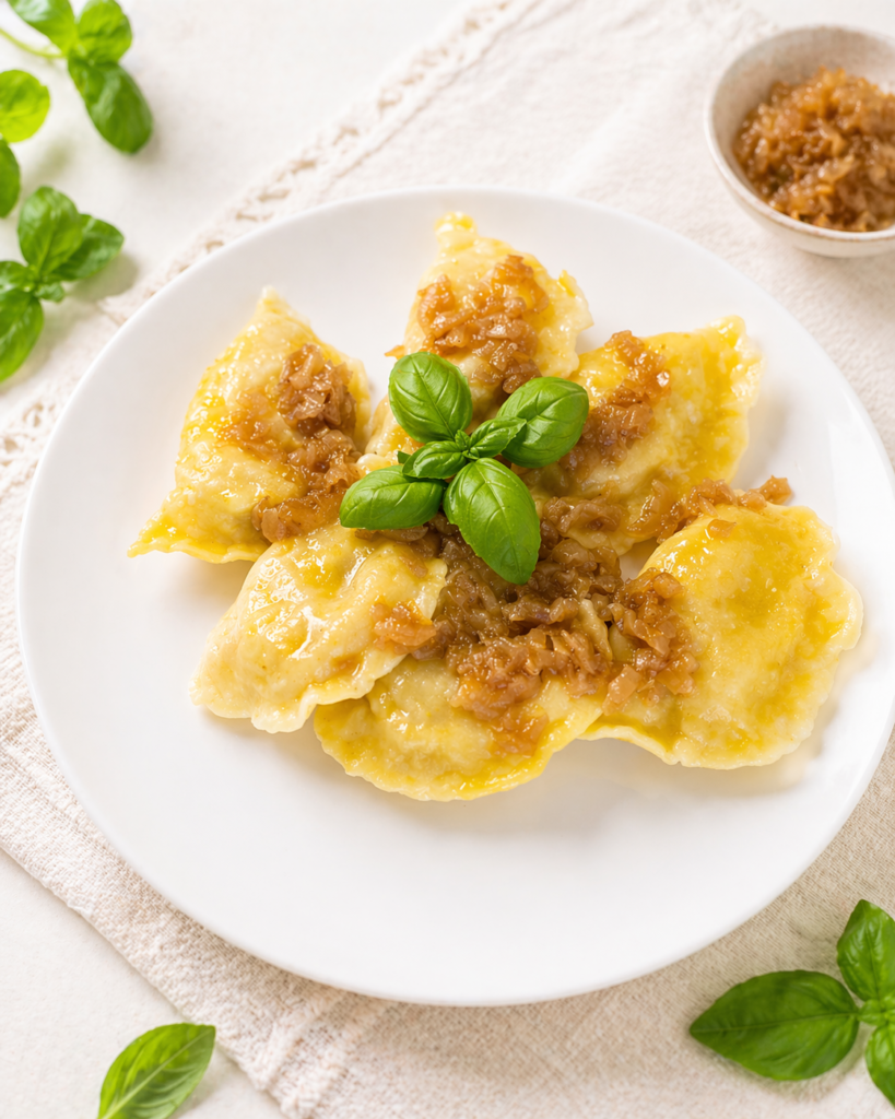 Pierogi Ruskie Z Czarnymi Truflami I Masełkiem Truflowym gotowane 6szt.