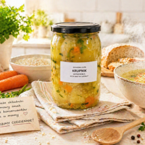 Krupnik z natką pietruszki w słoiku 900ml