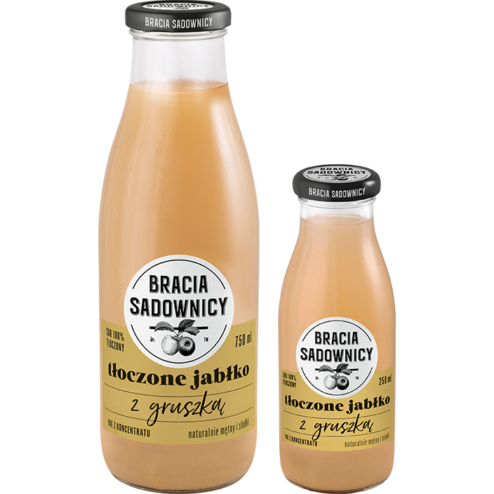 Sok tłoczony z jabłek i gruszek – Bracia Sadownicy 250 ml
