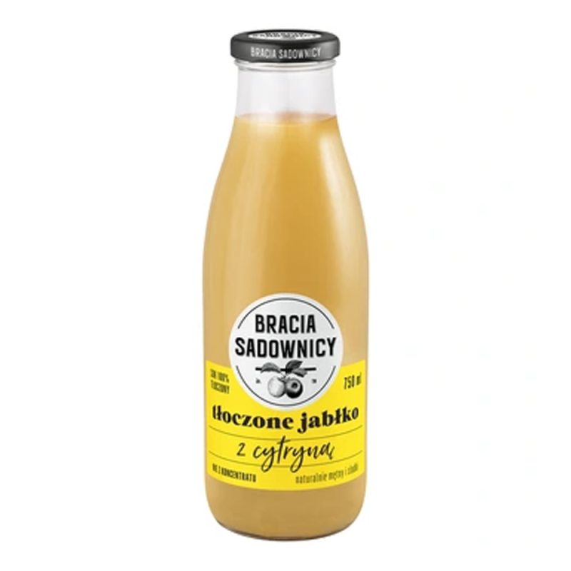 Sok tłoczony z jabłek i cytryny – Bracia Sadownicy 250 ml